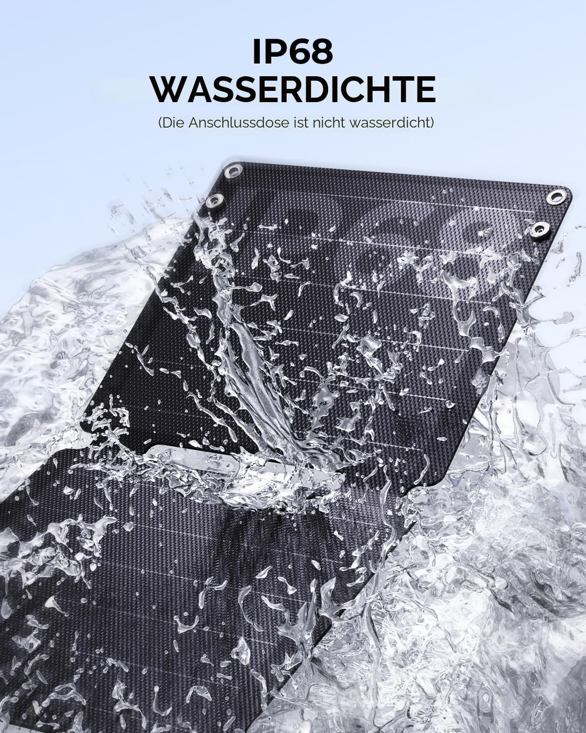21W Tragbares Solarladegerät, BigBlue Faltbar Solarpanel (5V/4,2A Max.) mit USB-A und USB-C, IP68 Wasserdicht für Wandern, Camping, Kompatibel mit Handy, Tablette, Samsung, LG usw.