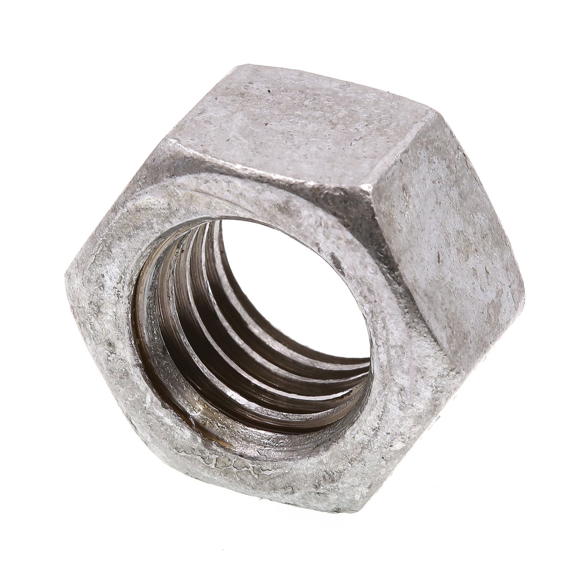 Prime-Line 9073698 Finished Hex Nuts, 5/8 In.-11, A563 Grade A Hot Dip Galvanized Steel (50 Pack), Zinc