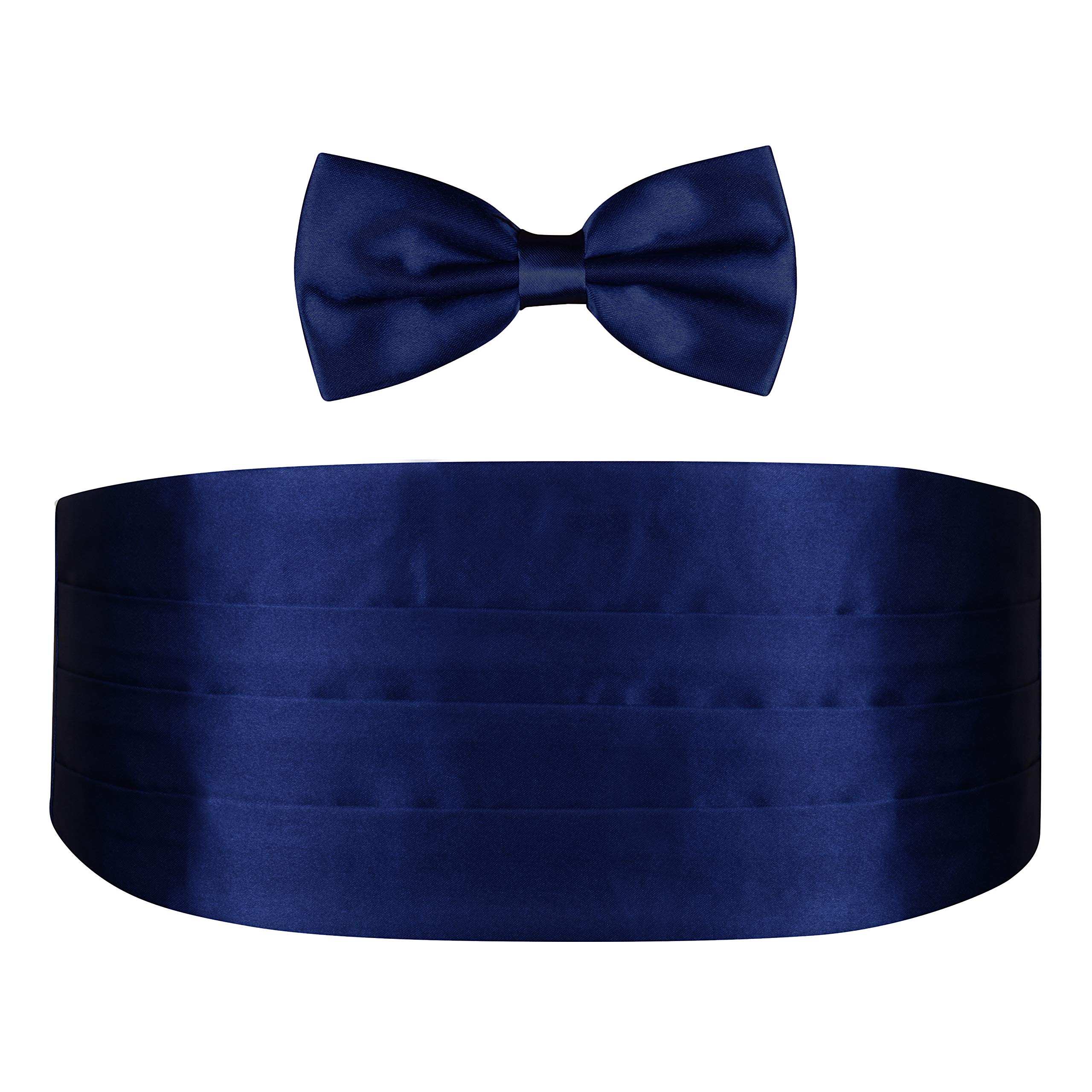 peluche Blue Cummerbund Set for Men-picture-11
