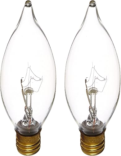 Satco Productos S3773 Bombilla transparente con base de candelabro 120 voltios 15CA8