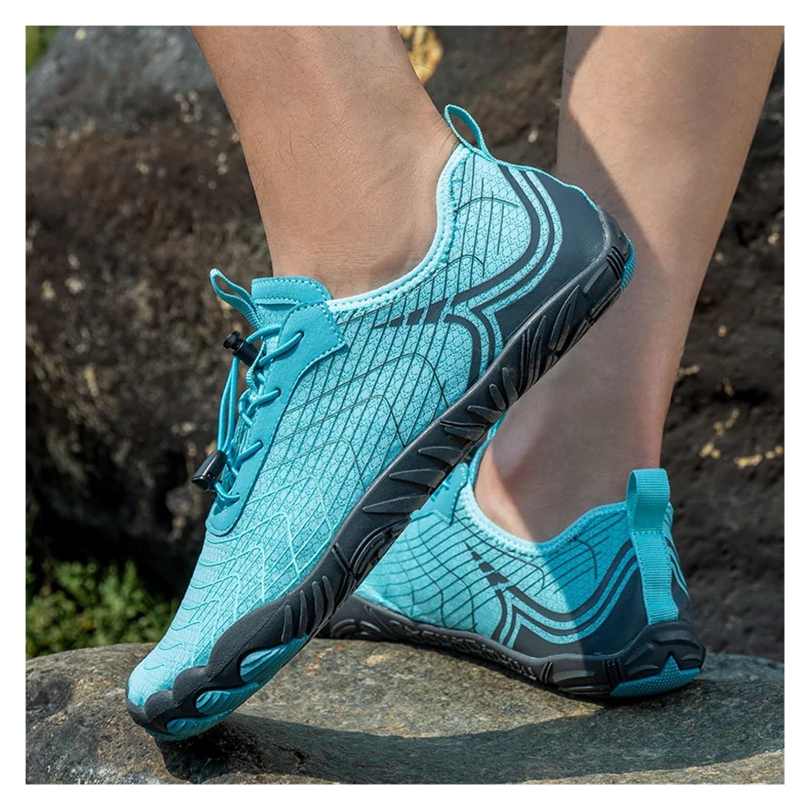 Scarpe da Trekking Five Finger River Tracing, Scarpe da Nuoto, Scarpe da Yoga multifunzionali, Traspiranti e ad Asciugatura Rapida(Pink,42)