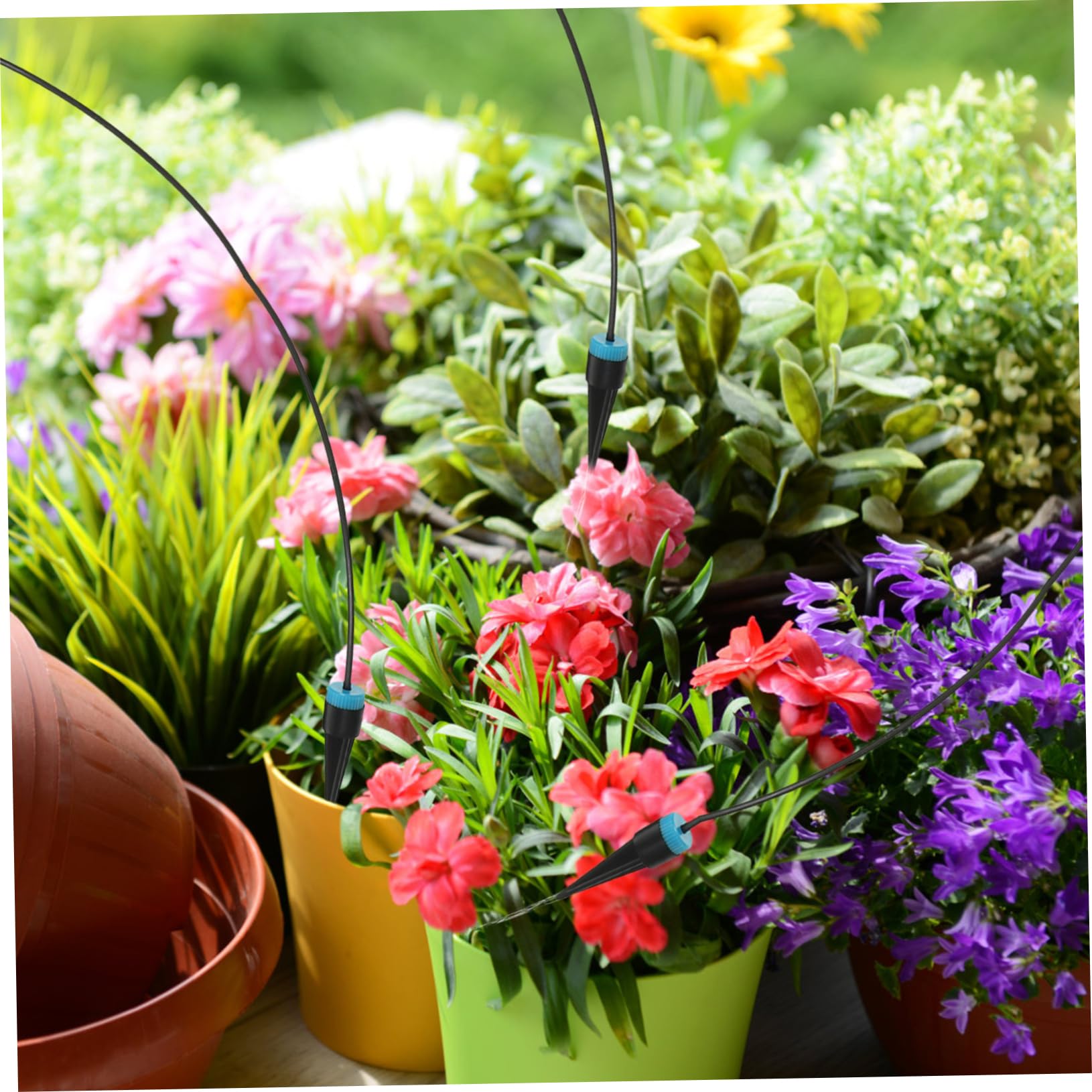 Milisten Lot De 5 Arrosoirs Automatiques Simples pour Plantes D'Extérieur Buse De Trempage pour Pots De Fleurs Système D'Arrosage en Plastique