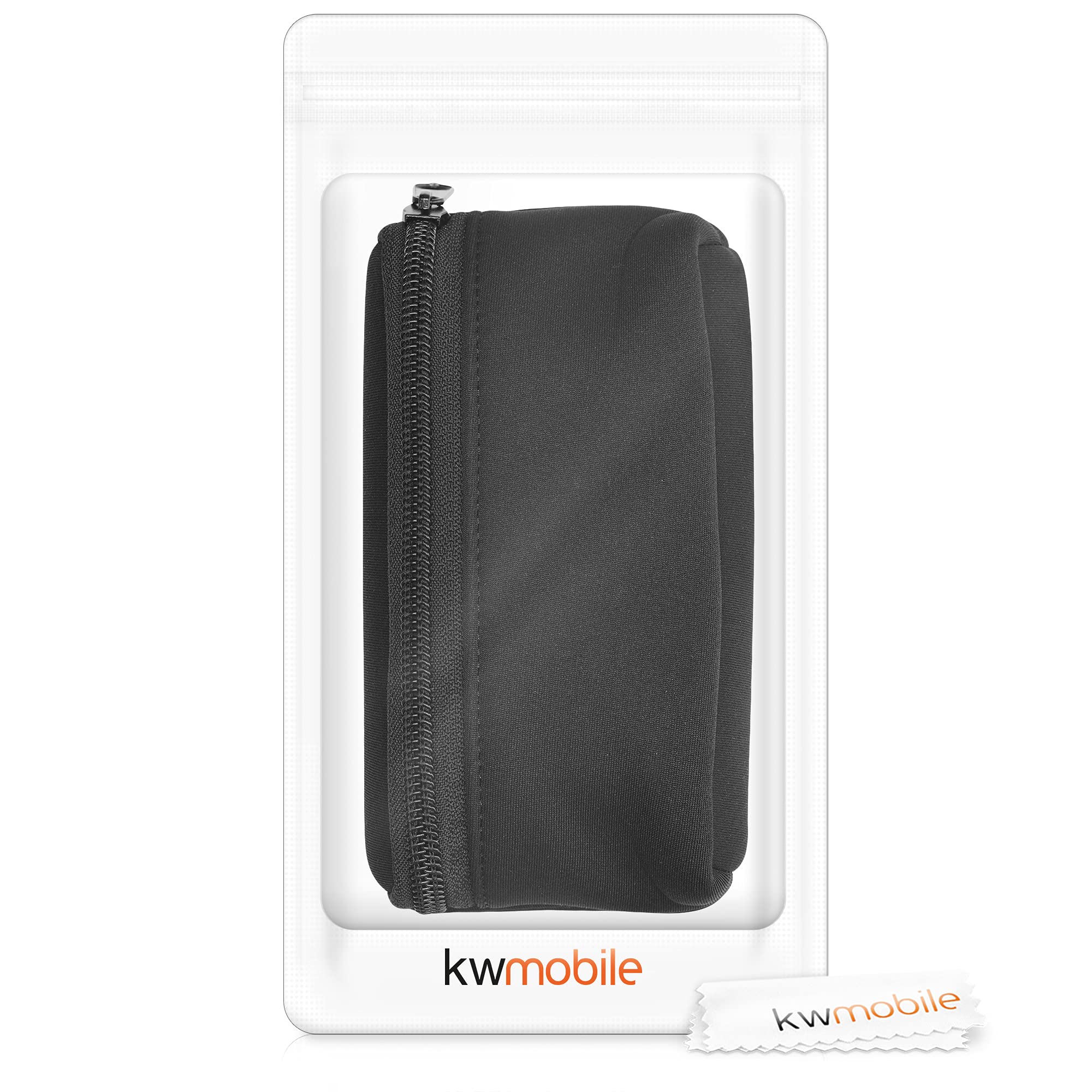 Kwmobile Custodia In Velluto E Neoprene Per Mouse Logitech M720 Triathlon E M705 Marathon – Con Cerniera, Protezione Antiurto