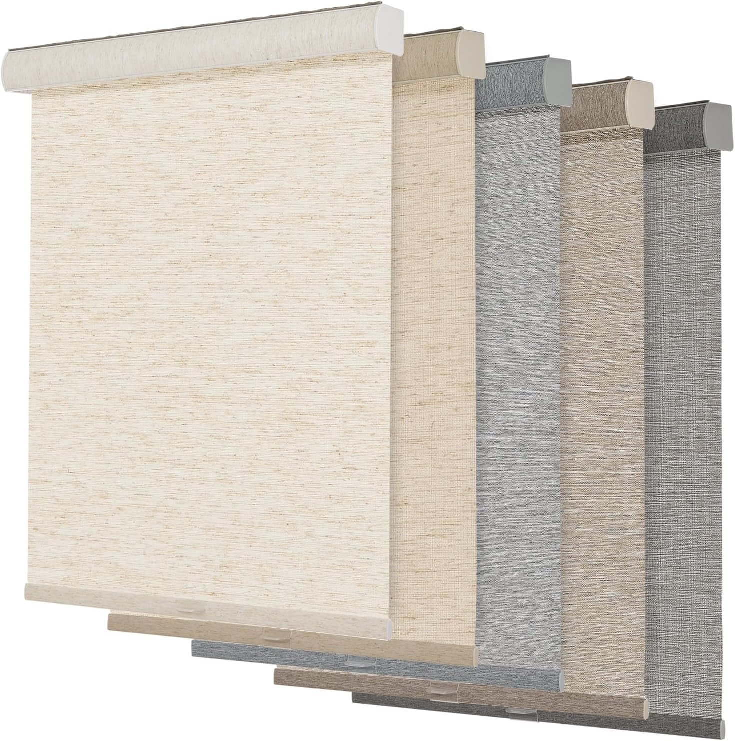 Persilux Light Filtering Roller Shades for Windows,Cordless,Linen