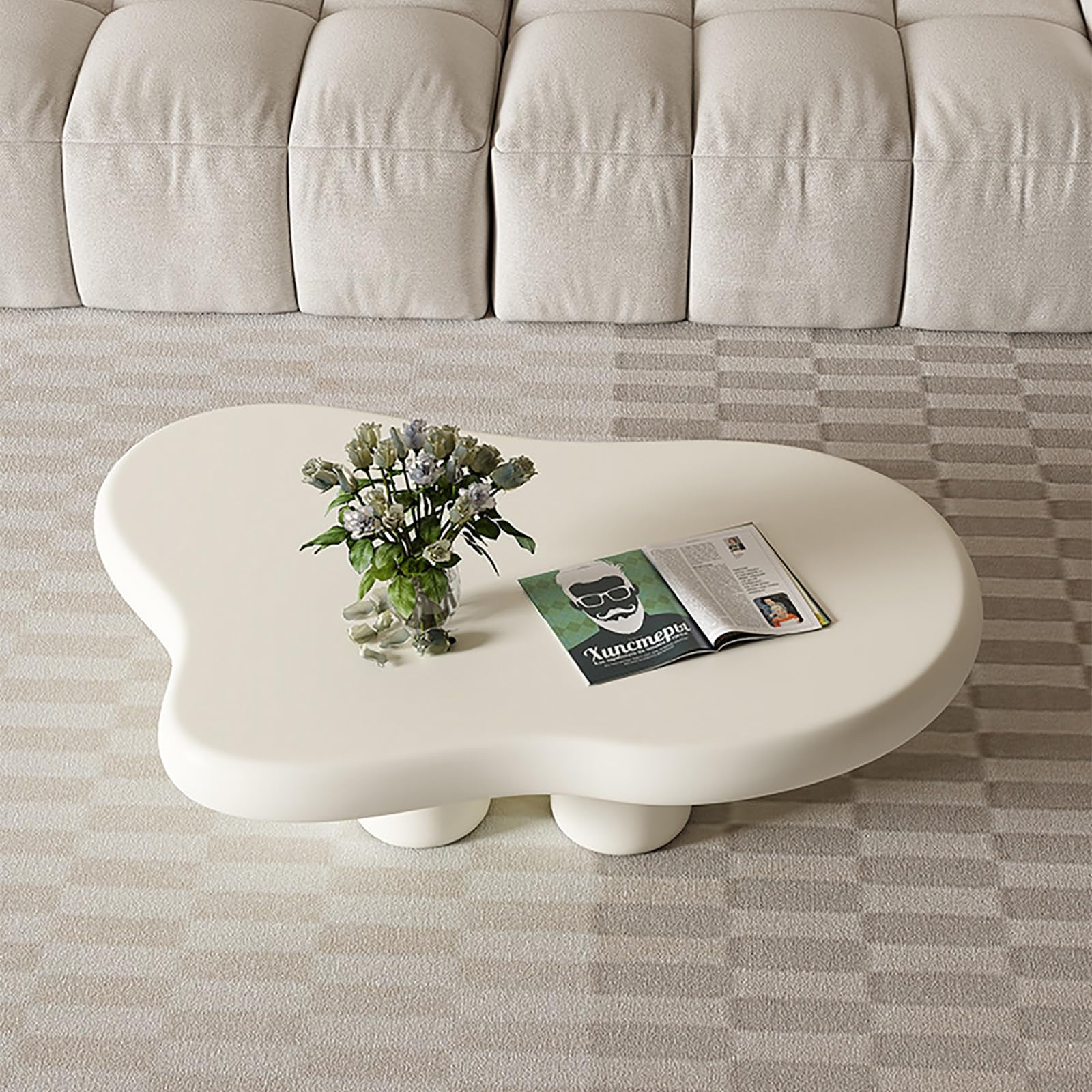 Table Basse Cloud Meuble en Bois de Style Nordique Petite Table Basse Moderne d'Extrémité