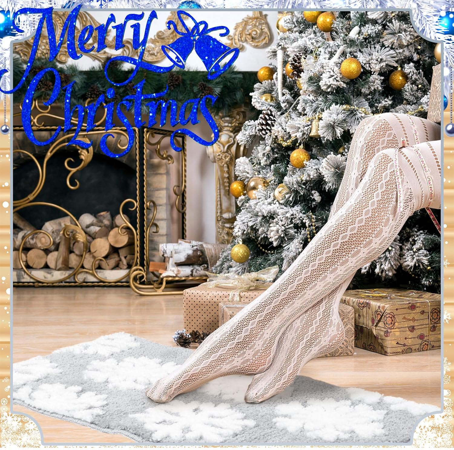 Tinideya Easter Bathroom Rug 17 x 29'' Bunny Egg Bath Mat for Bathroom Bunny Eggs Fluffy Water Absorbent Bath Rug Farmhouse Non Slip for Holiday Kitchen Decoration(Snowflake,Grey)