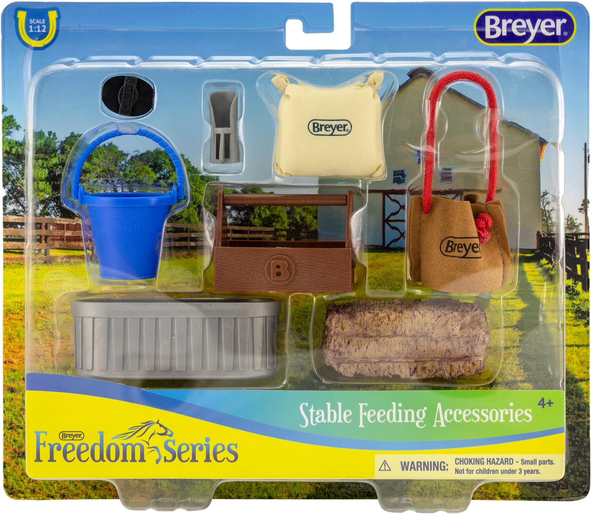 Breyer Classics Stable Feeding Horse Accessories Set Multicolor, 10.5" x 8.5"