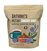 Vista 1 de Raíz de Achicoria Instantánea de Anthony's, 8 oz, Sin Gluten, Sin Cafeína, Sin OGM, Alternativa al Café