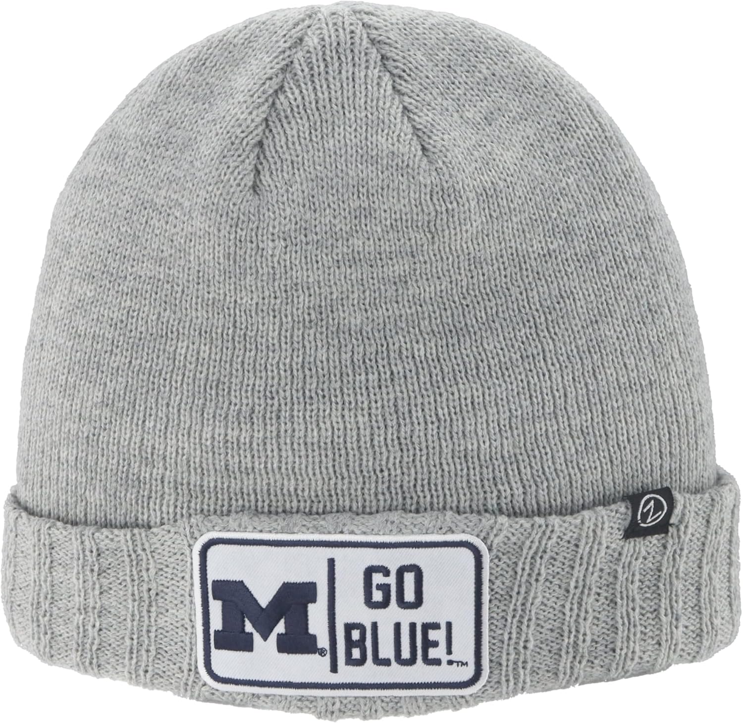 Michigan Wolverines NCAA Officially Licensed Beanie Hat Ranger Patch Defer Light Gray