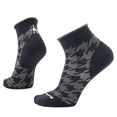 Smartwool Everyday Hounds Tooth Ankle Socks Knee High Socks Shoes Black