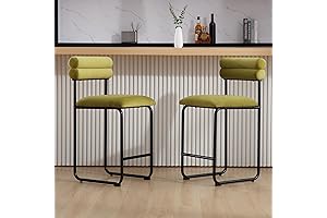Unique Modern Velvet Bar Stools Set of 2