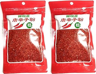 【2袋セット】 韓国産 唐辛子粉 粗挽き 80g まとめ買い 唐辛子粉 唐辛子 韓国産 一味唐辛子 とうがらし chili 志立