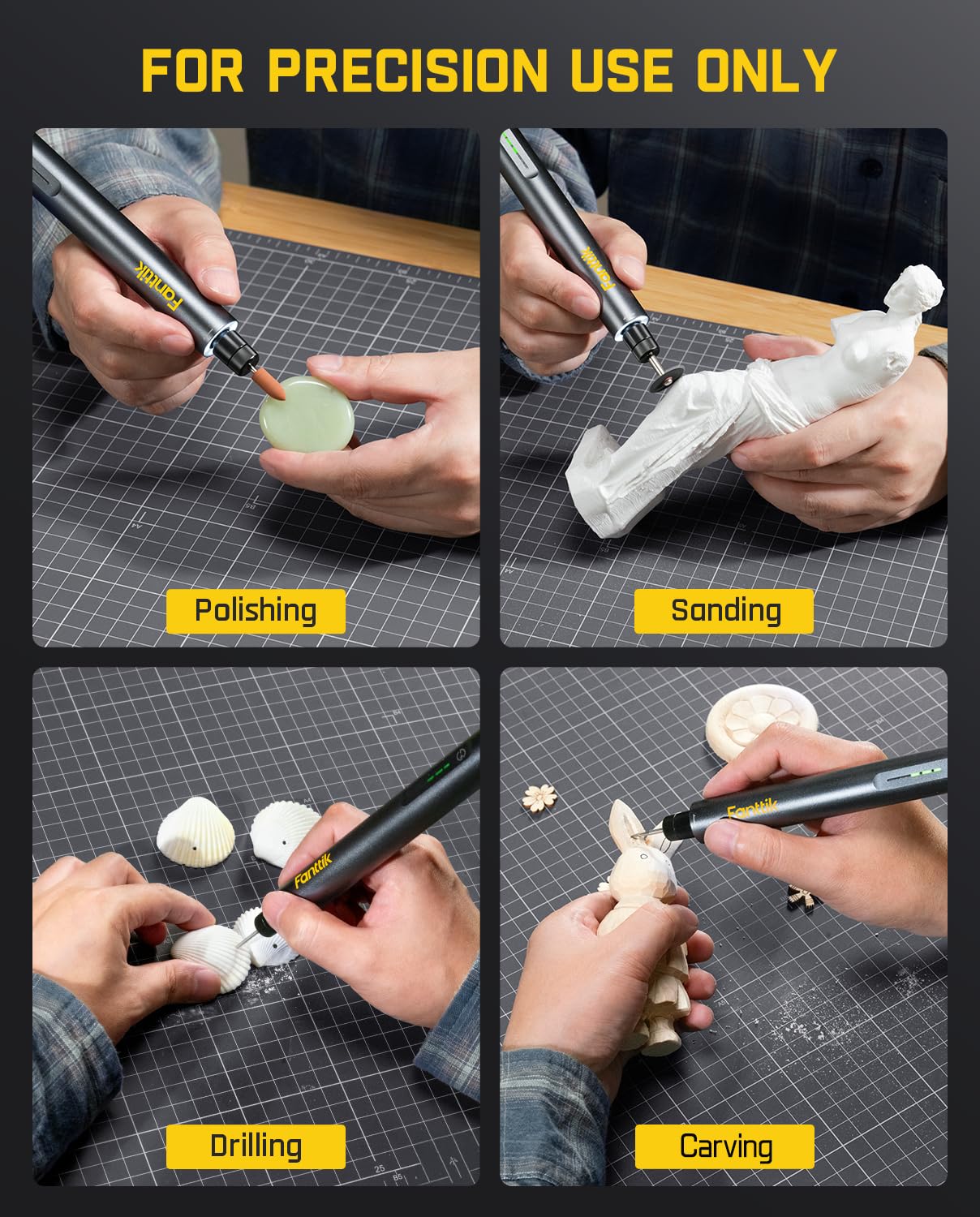 Fanttik F2 Master Mini Rotary Tool Kit - 3D Printing -7 Fanttik F2 Master Mini Rotary Tool Kit - 3D Printing -7