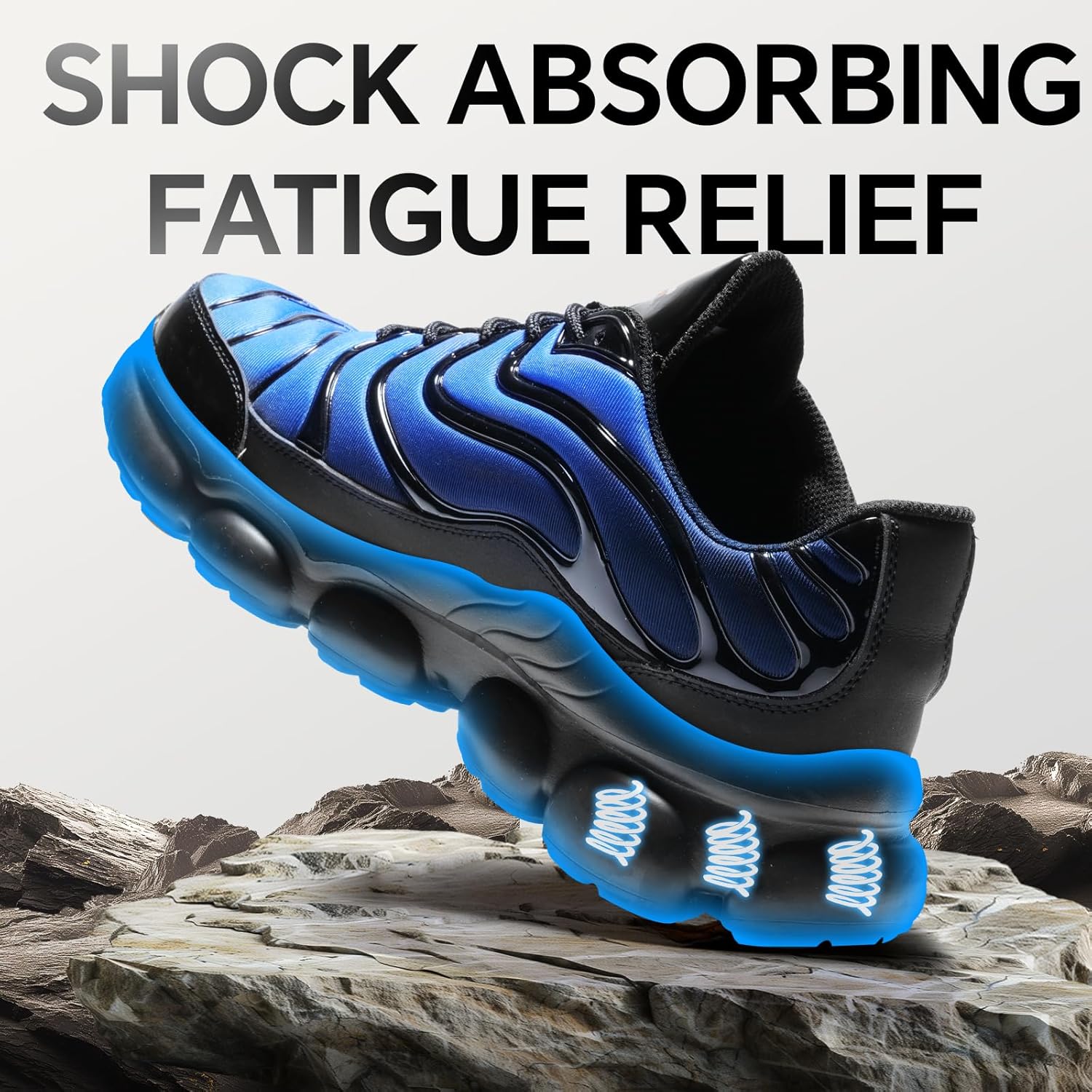 Steel Toe Shoes for Men Women Comfortable Lightweight Work Sneakers for Men Composite Toe Safety Sneakers Men's Slip Resistant Indestructable Construction Safety Shoes - Image 6