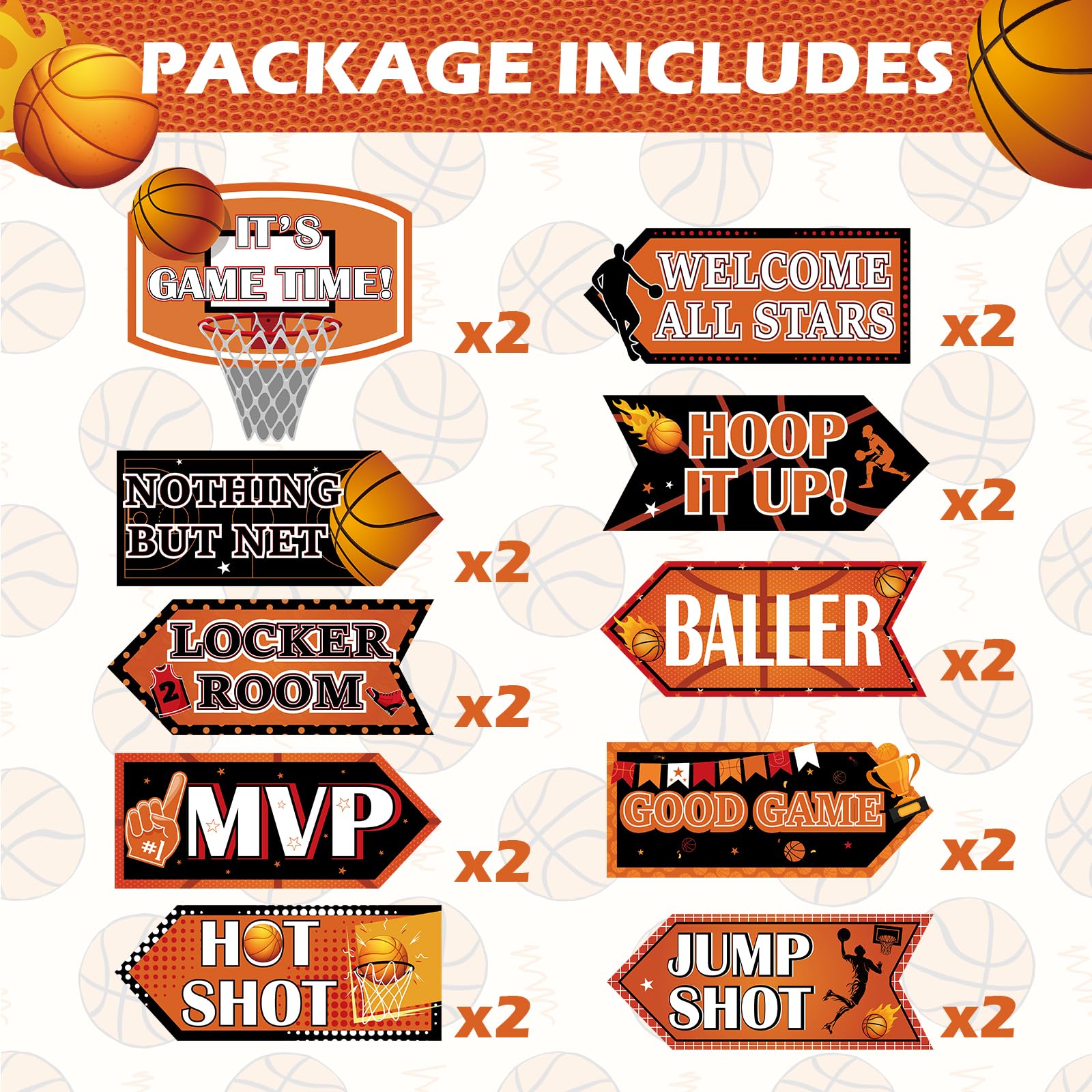 Amazon.com: 20 pcs Basketball Signs for Party Basketball Decorations of Sport Games Photo Booth Props for Birthday Party : Home & Kitchen amazon-com-20-pcs-basketball-signs-for-party-basketball-decorations-of-sport-games-photo-booth-props-for-birthday-party-home-kitchen