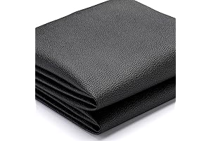 Top-Notch Black Faux Leather Fabric for Diverse Crafting Needs: K-Musculo Vinyl Upholstery