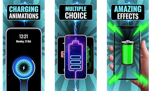 Super Battery Charging Animation, Battery Charging Talking Alarm , fire tablet app