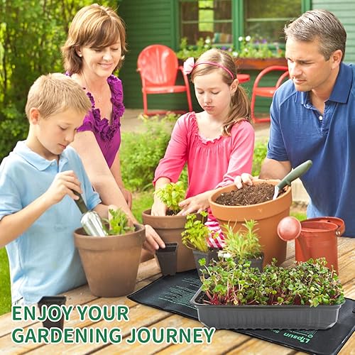 Miniatura 6 de NAMOTEK Paquete de 1 alfombrilla térmica para plántulas, duradera e impermeable para germinación de semillas, almohadilla térmica hidropónica cálida