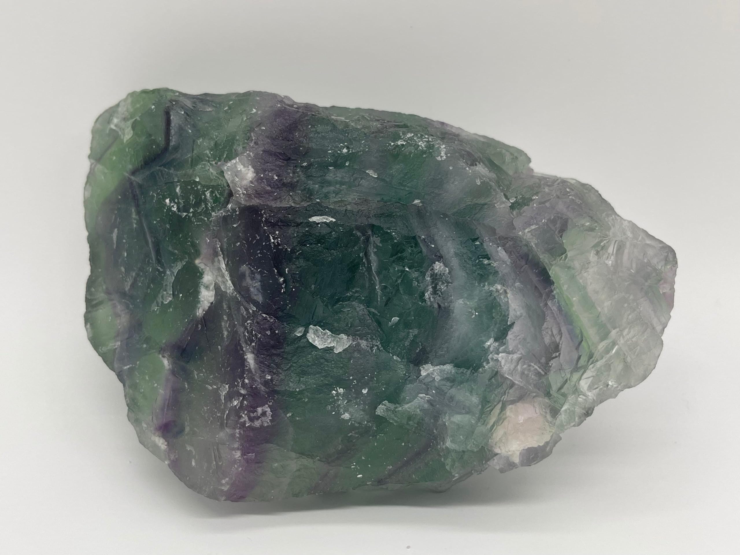 Jumbo Rainbow Fluorite Rough Stones, Natural Rainbow Fluorite, Raw Fluorite Crystals (1-2 lbs)