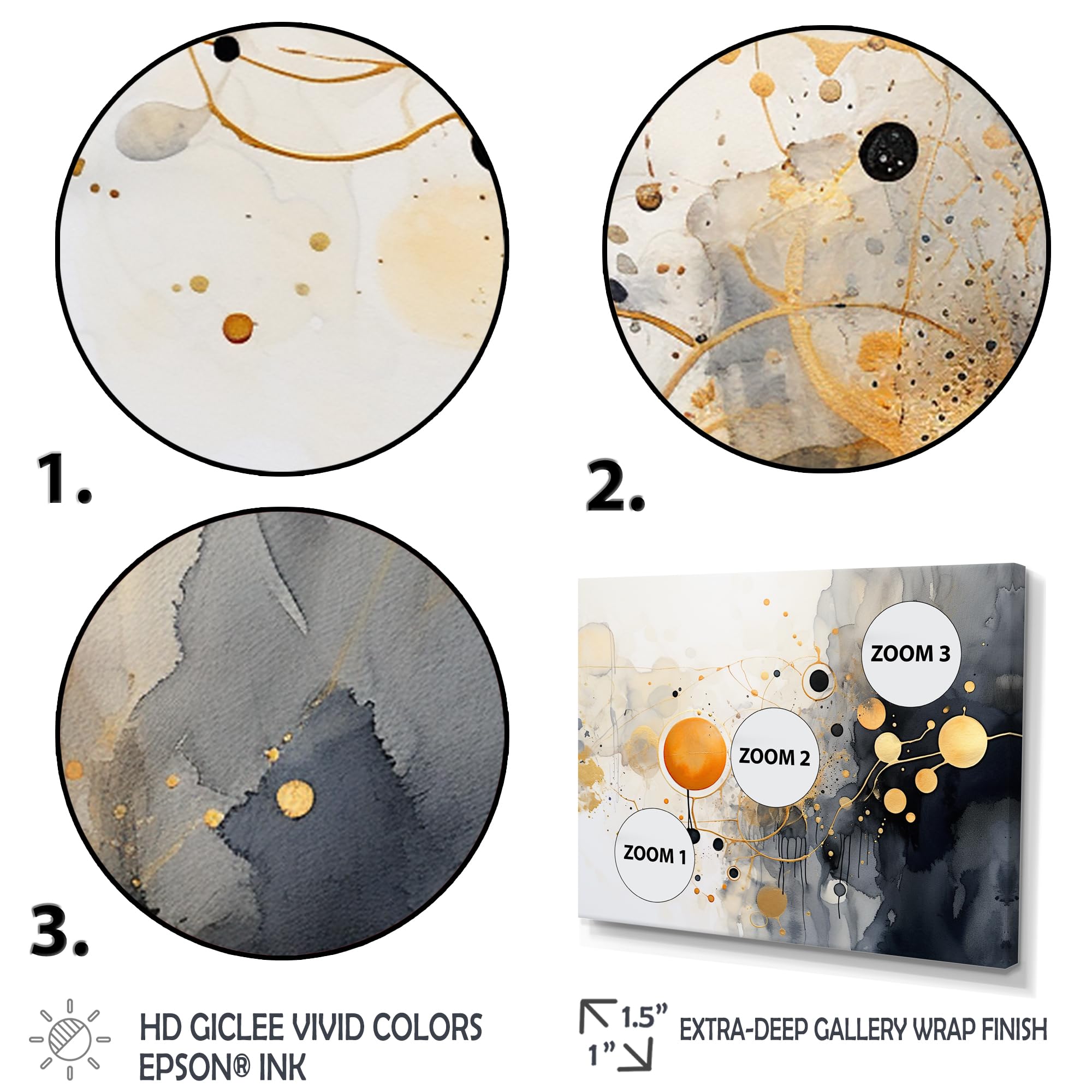 Amazon.com: DesignQ Large Abstract wall art Print, Whimsical