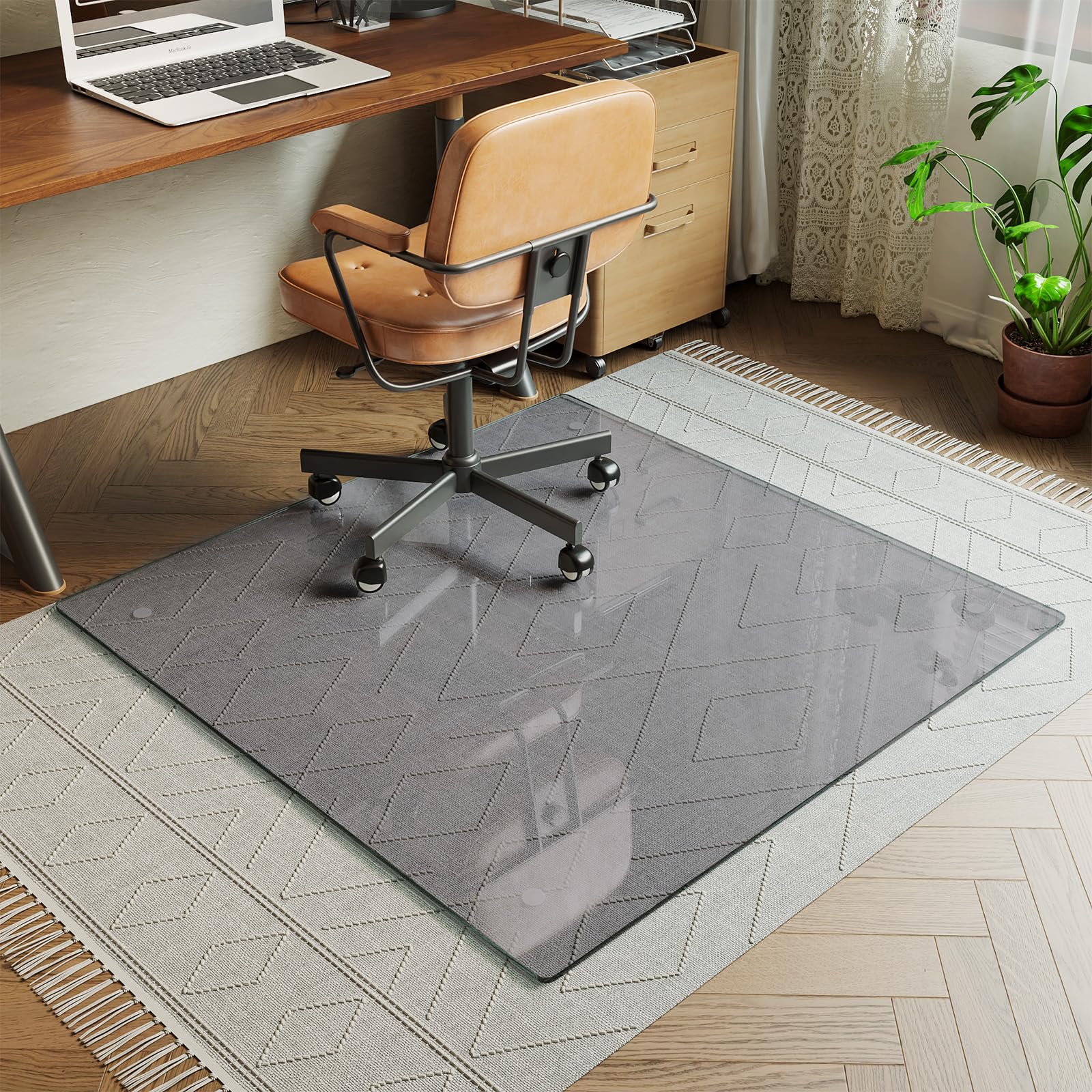 Koonmi 40" x 60" Office Chair Mat for Hardwood Floors &amp; Carpets