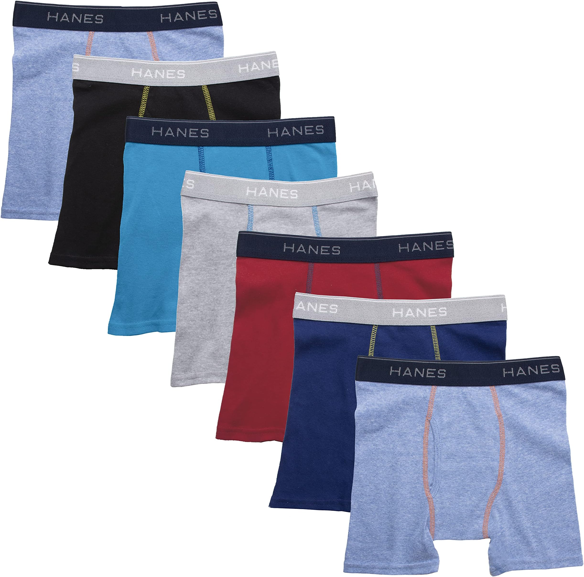 Hanes Boys' 7-Pack Comfort Flex Waistband Boxer Briefs