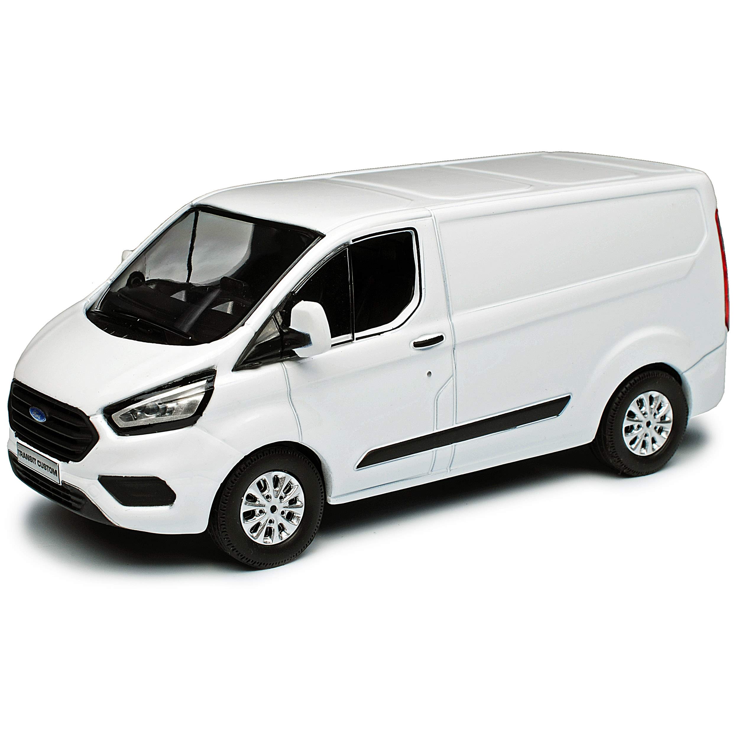 Generisch F*o*r*d Transit Tourneo Custom Kasten Transporter Weiss Modell Ab 2012 Version Ab Facelift 2018 1/43 Greenlight Modell Auto