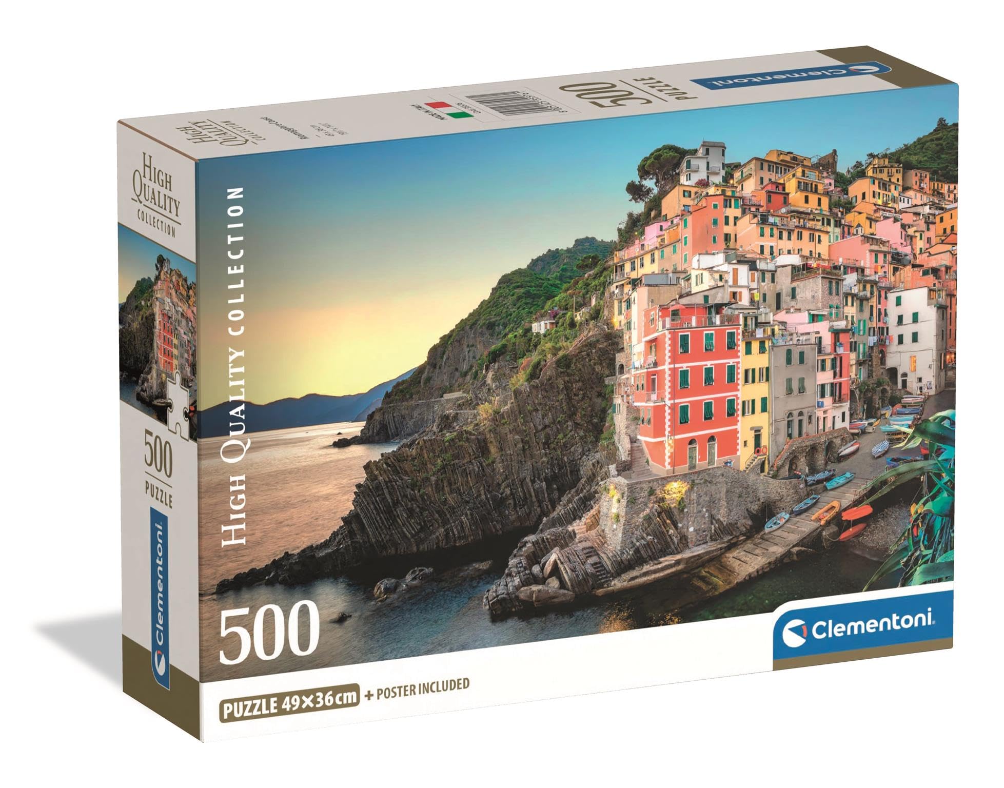 Amazon.com: Clementoni Puzzle 500 Pieces Collection, Riomaggiore