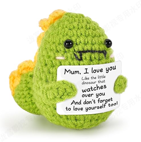 Mini Inspirational Dinosaur Gifts, Handmade Crochet Dinosaur for Easter, Christm