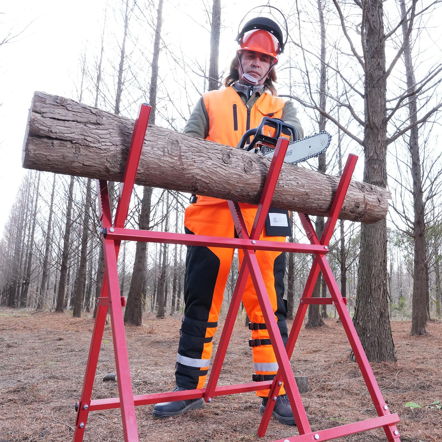 Techniczna owijka łańcuchowa Chaps marki UL klasa A 8-warstwowe spodnie do piły łańcuchowej fartuch styl