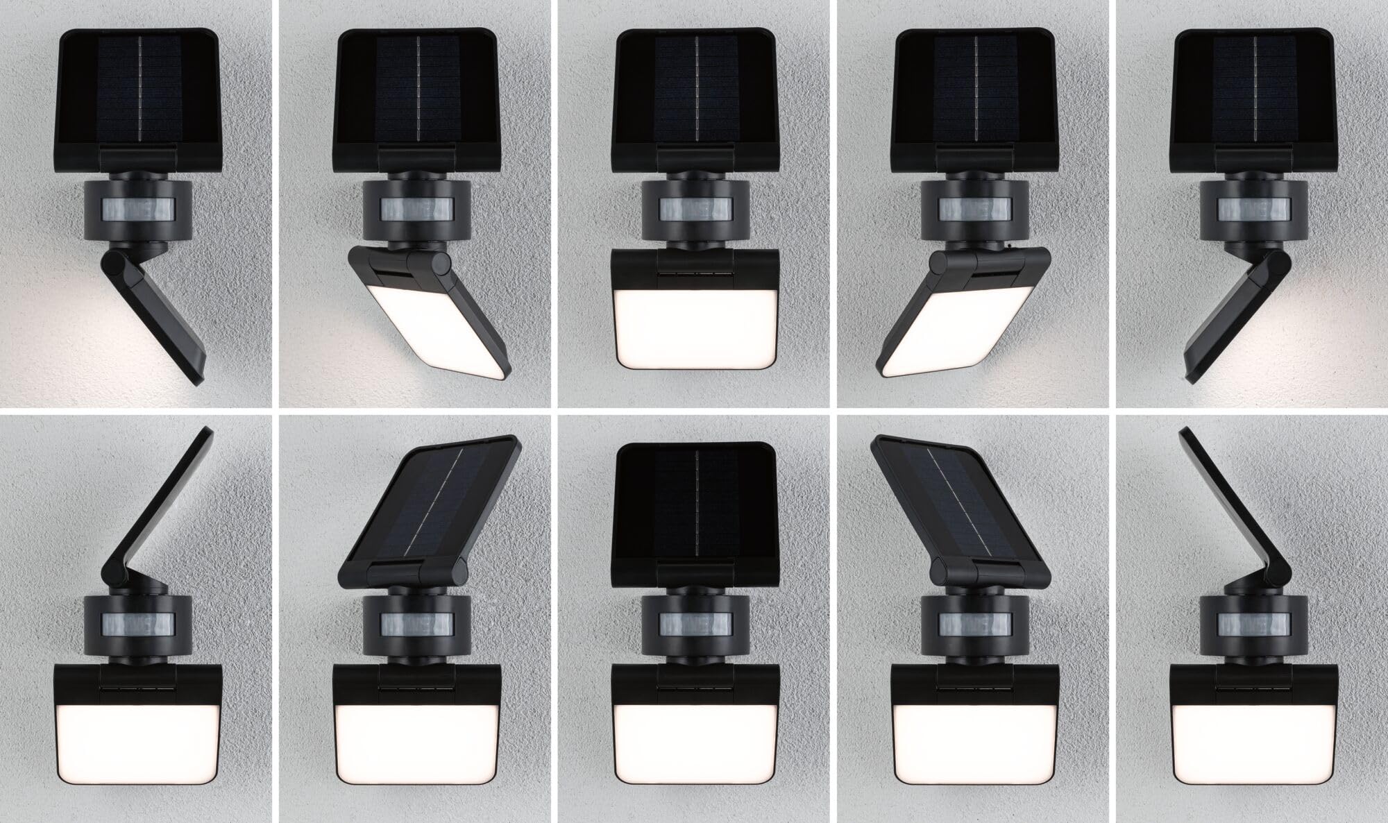 Paulmann Outdoor reflektor solarny Lesla IP65 3000 K USB PIR antracyt 94609
