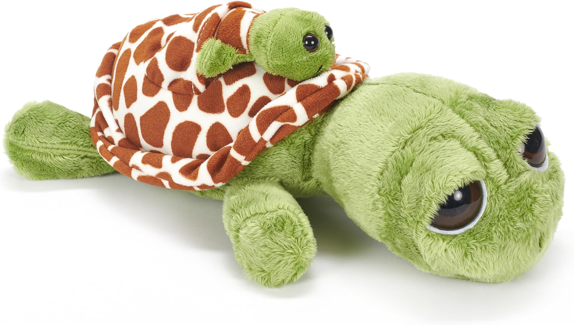 The Petting Zoo Mom and Baby Sea Turtle Stuffed Animal, Gifts for Kids, Pocketz Ocean Animals, Sea Turtle Plush Toy 12 inches