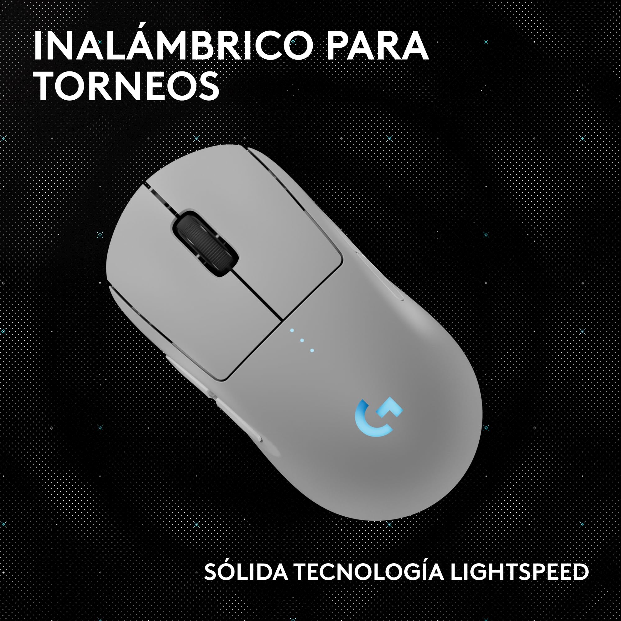 Ratón Gaming inalámbrico Pro 2 Lightspeed, hasta 4 Botones Laterales magnéticos Personalizables y conmutables, Carga USB-C, Sensor 32k dpi para para PC/Mac.