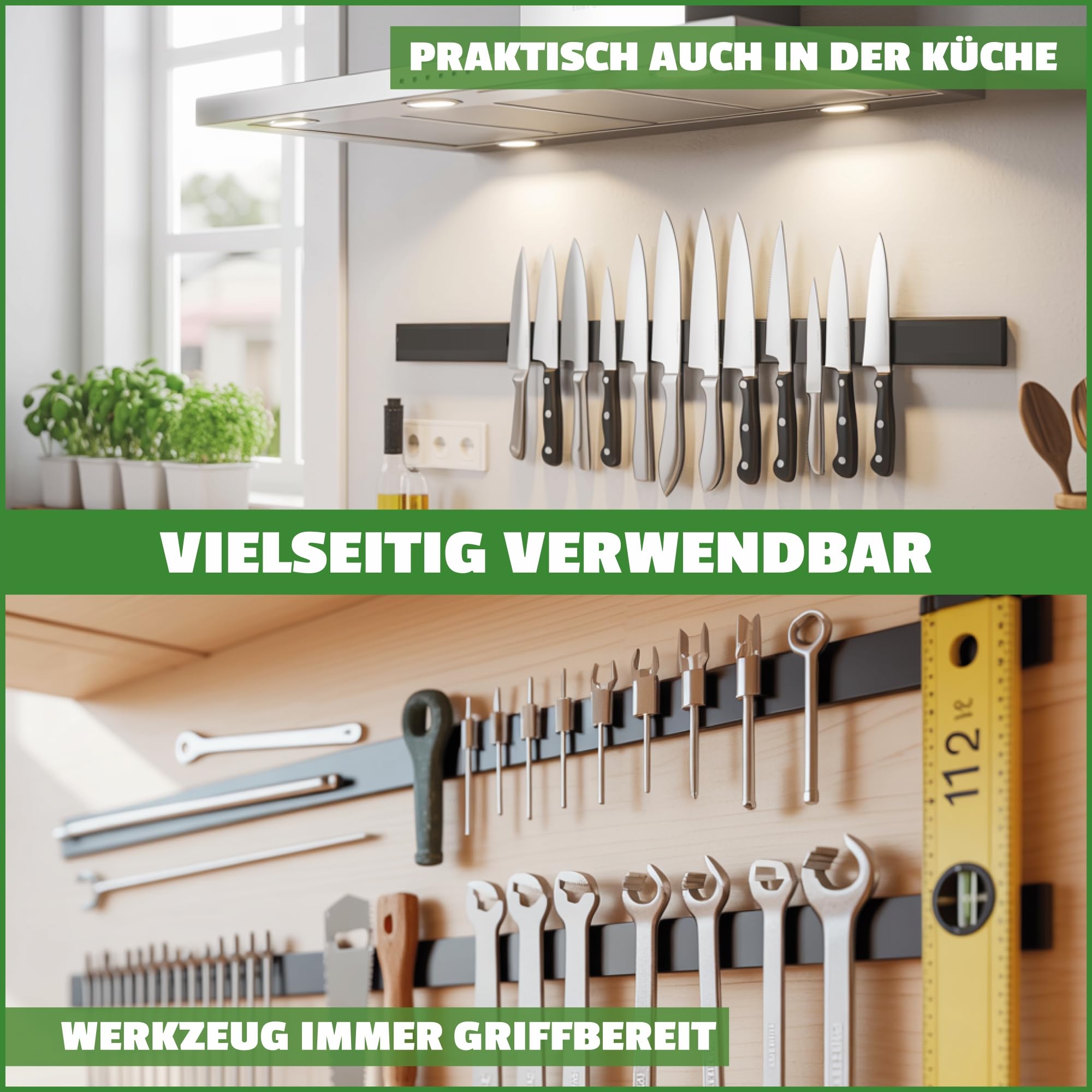 Nastro magnetico 3 metri; forte nastro magnetico 3M progetti fai da te e fai da te; nastro flessibile con magneti; nastro magnetico per pareti, porte e altro ancora (2 x 3 metri, 2 cm di
