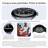 Google Pixel Watch 4 (41 mm) - Android smartwatch with Domed Display, Comprehensive Health and Fitness Tracking and Help from Gemini - Matte Black Aluminium Case - Obsidian Active band - LTE - 5