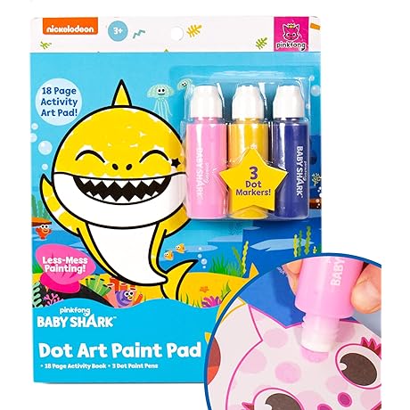 Baby Shark Dot Art Pad - Dive into Creative Fun!
