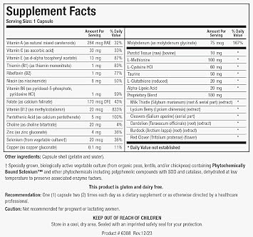 BIOTICS RESEARCH MCS-2 Metabolic Clearing Support, Milk Thistle 90 Capsules