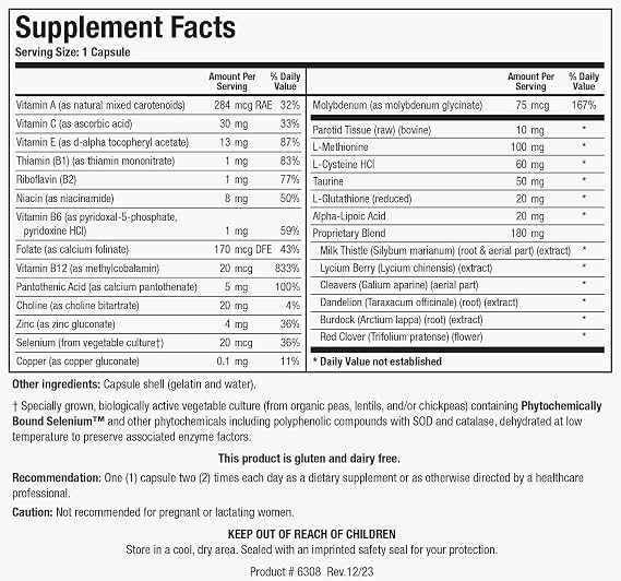 BIOTICS RESEARCH MCS-2 Metabolic Clearing Support, Milk Thistle 90 Capsules