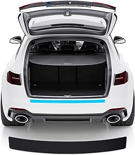 Blackshell® Basic Boot Sill Protector Film Compatible with Škoda Octavia Estate | Type 5E | Year of Manufacture 2013-2019 Matt Black - Perfect Fit Bumper Protection Including Professional Squeegee for