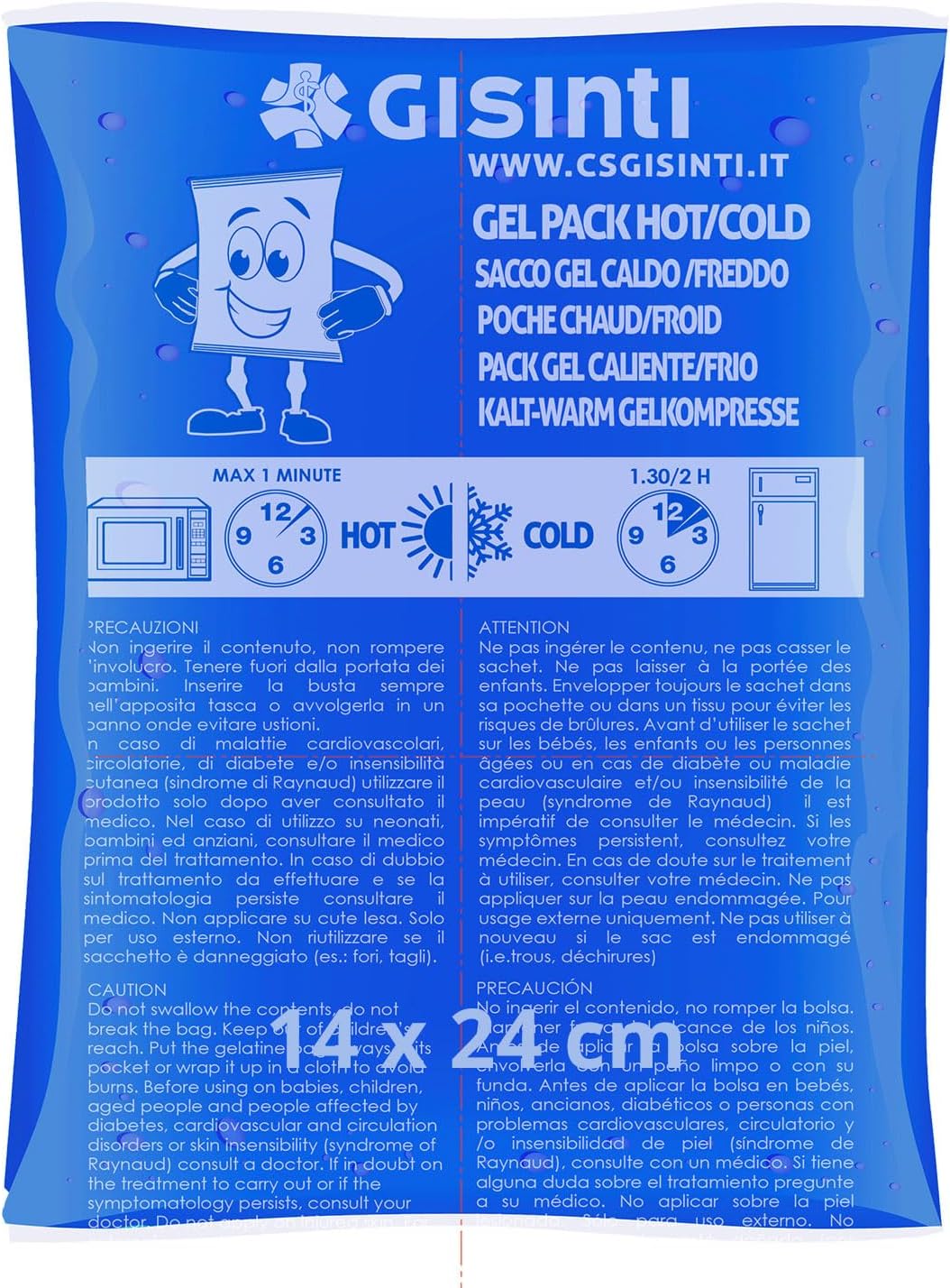 Lot De 4 Compresses Thermiques Gel Bleu - Chaud/froid - Coussins De Gel Relaxdays