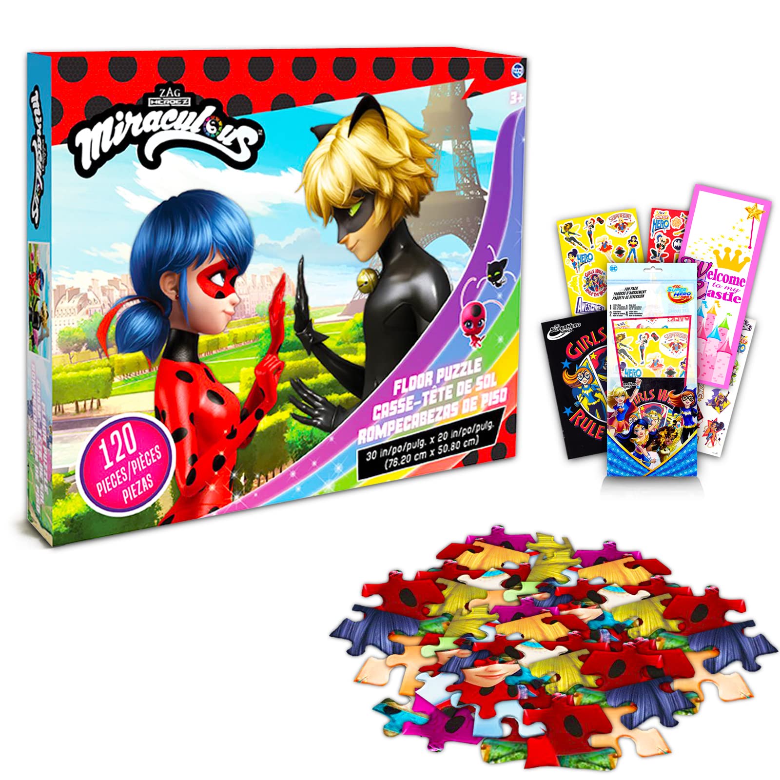 Buy Miraculous Ladybug Giant Floor Puzzle for Kids with Superhero Girls