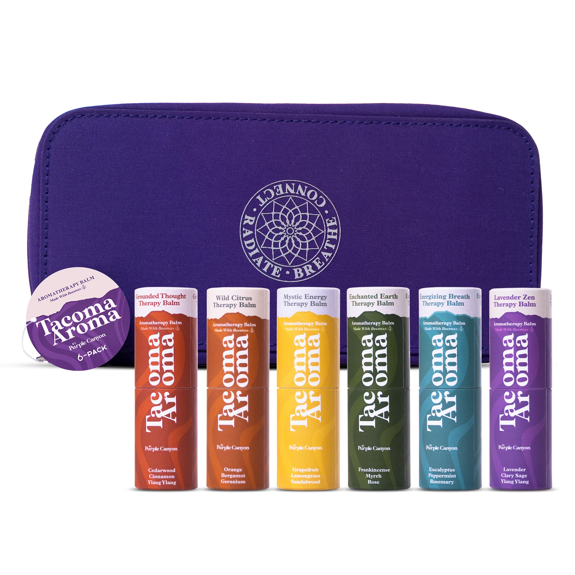 Amazon.com : Aromatherapy 6 Pack of Essential Oils Balm Sticks In