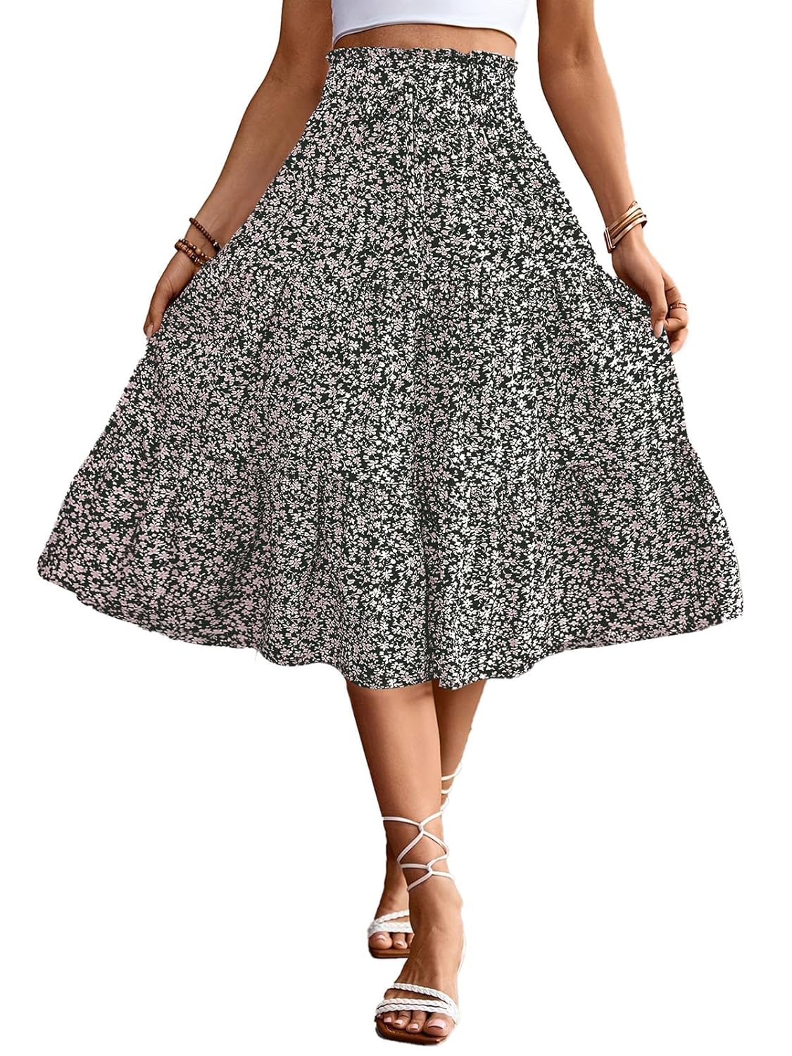 Saia midi feminina cintura alta elástica casual verão na moda gravata frontal rodada babados floral saia evasê DJ626 em promoção! Veja a oferta e mais achadinhos de Saias 3 Hoje é o melhor dia para comprar Saia midi feminina cintura alta elástica casual verão na moda gravata frontal rodada babados floral saia evasê DJ626 com aquele preço maroto! Promoção! Aproveite a oferta! 3