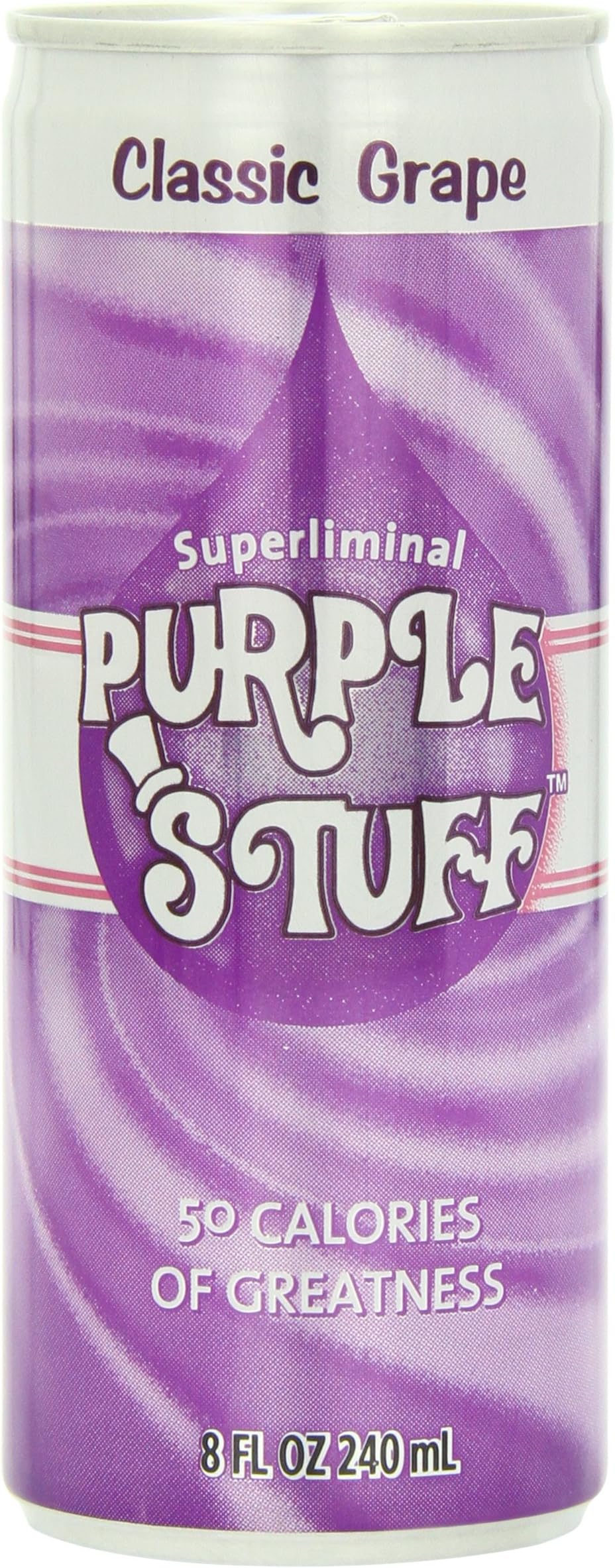 Purple Stuff Soda Purple Stuff Pro Relaxation Beverage, Classic Grape, 8 Ounce (Pack of 24)