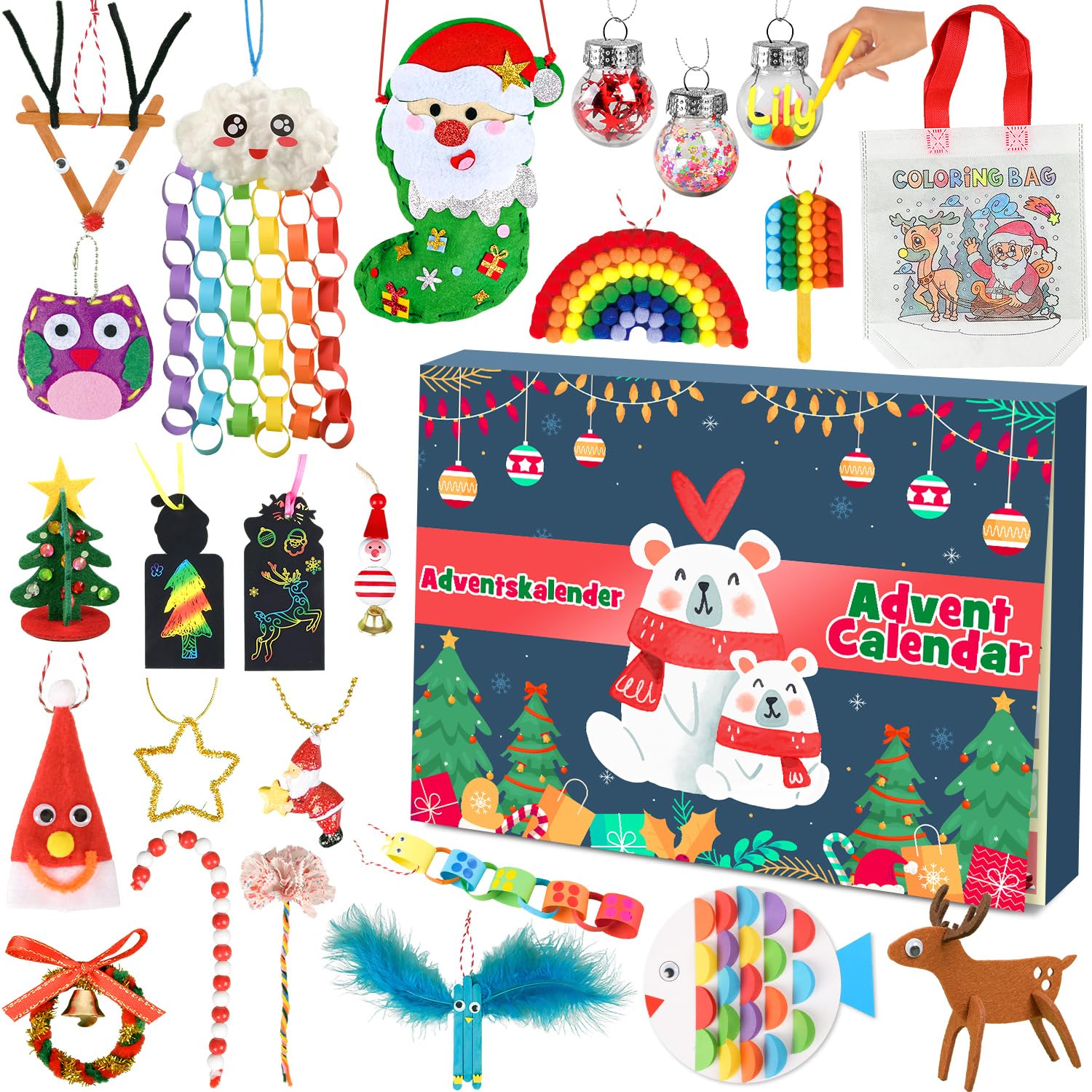 iZoeL Craft Advent Calendar Girls Kids 2025 Art Craft Advent Calendar DIY Gifts