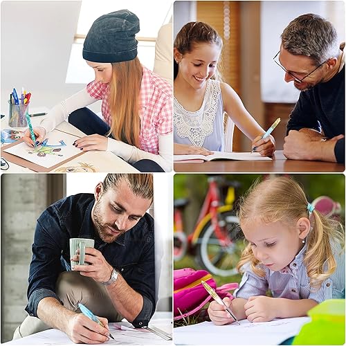 Miniatura 7 de JANYUN 9 Piezas Moldes de Resina para Bolígrafos, Moldes de Resina Epoxi con 75 Piezas Recambios de Bolígrafo de Tinta, Moldes de Silicona