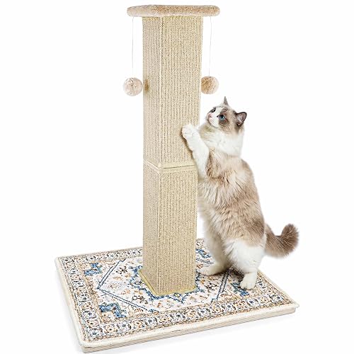 Tall Cat Scratching Post for Indoor Cats Adults, 33'' Large