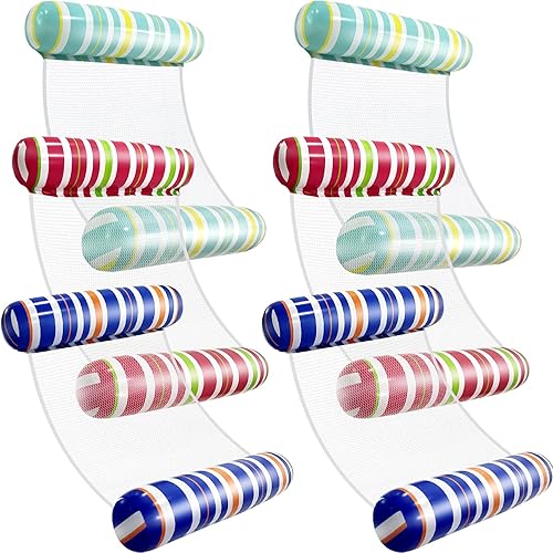 Miniatura 11 de Adult Pool Floats, Inflatable Water Hammock, Beach Vacation Essentials for Pool, Lake, or Summer Parties