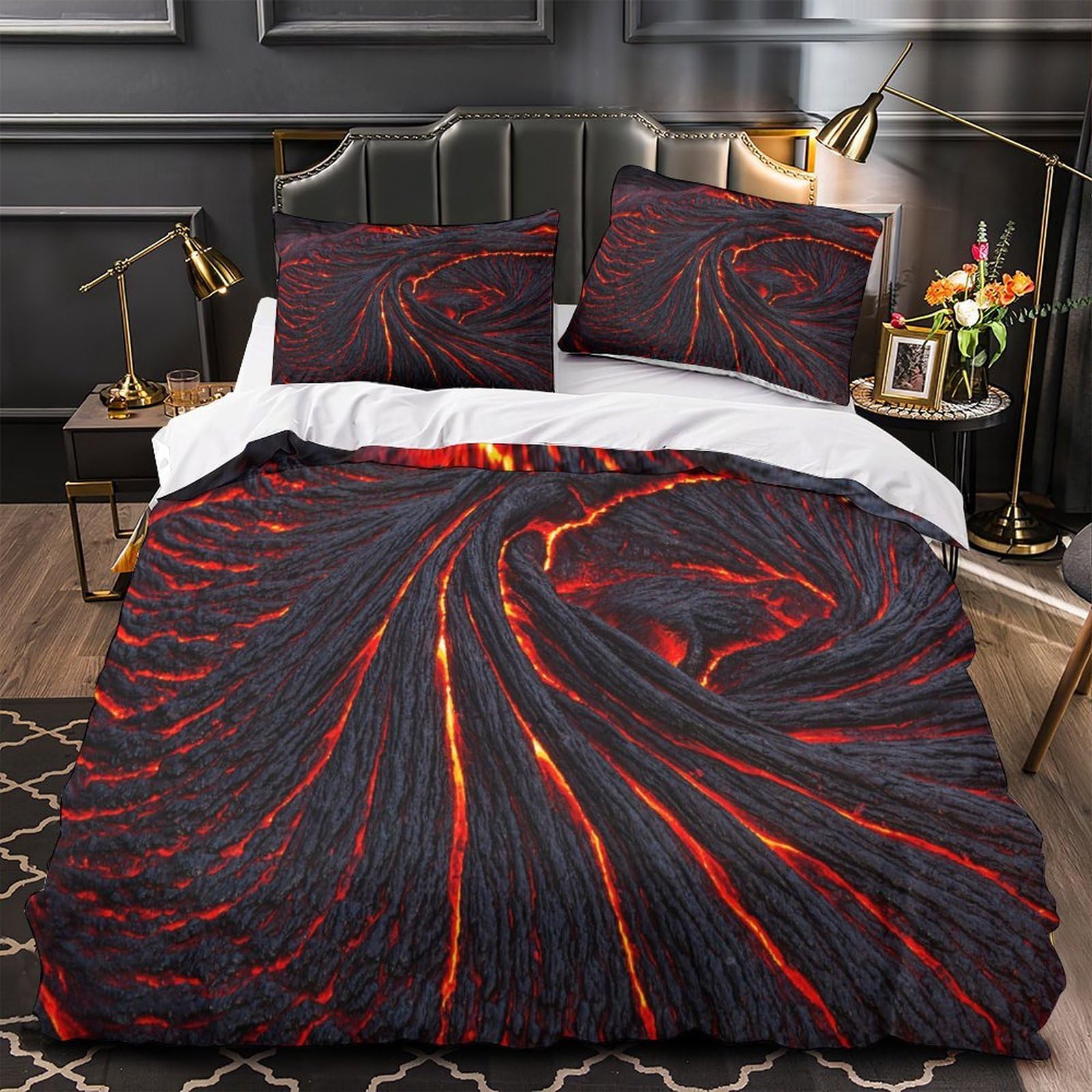Housse de couette violon idée cadeau originale parure lit microfibre pour fille garçon adulte