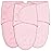 SWEET DOLPHIN 3-Pack Baby Swaddle Sleep Sacks - Newborn Swaddle Blanket with Soft Cotton - Ergonomic Wrap for Boys and Girls, 0-3 Months, Pink